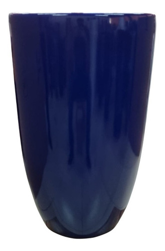 Vaso / Cachepot Fibra De Vidro Estilo Vietnamita Azul 63cm
