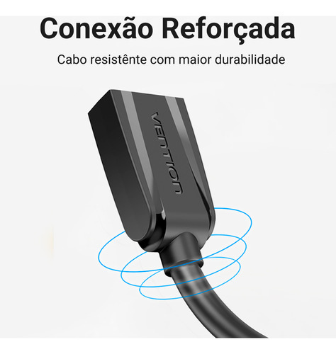 Cabo Extensor De Porta Usb 3.0 Computador Notebook Vention