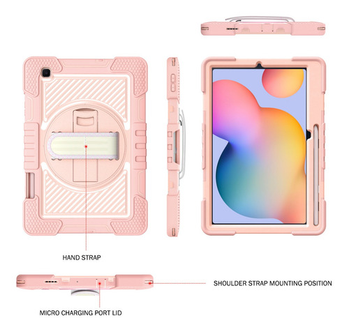 Imagen 5 de 9 de Funda Para Tablet Samsung Tab S6 Lite Sm-p613/p619 10.4 2022