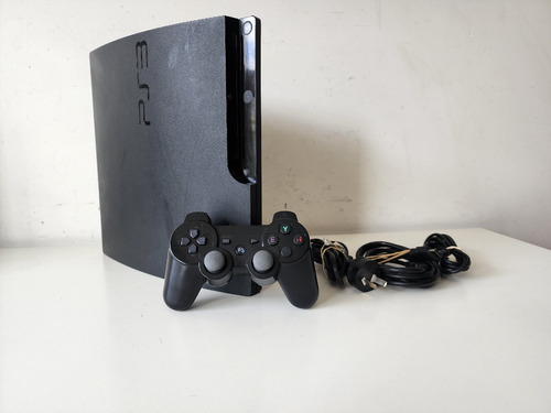 Sony Playstation 3 Slim 80gb + 1 Control Y Cables - Leer