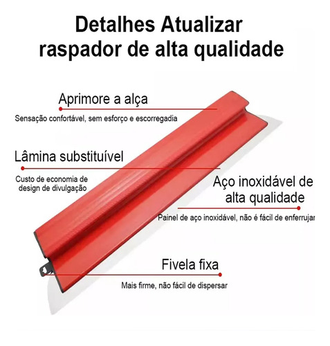 Paleta De Escayola, Acero Inoxidable, Lisa, 40 Cm