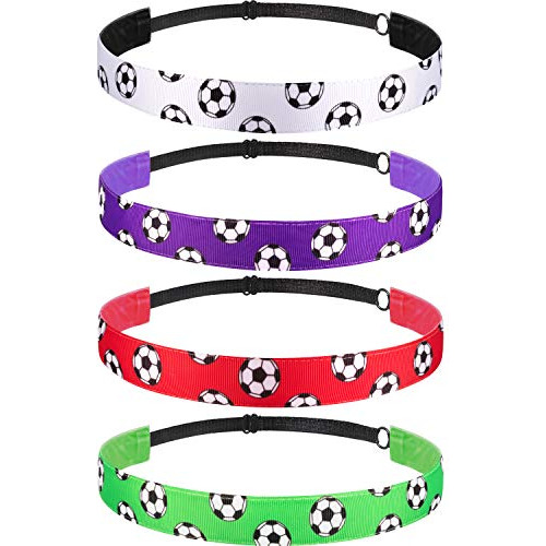 Diadema De Fútbol Antideslizante Satinior, Ajustable, 4 Piez