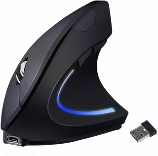 Mouse Ratón Vertical Inalámbrico Ergonómico Recargable 2.4g