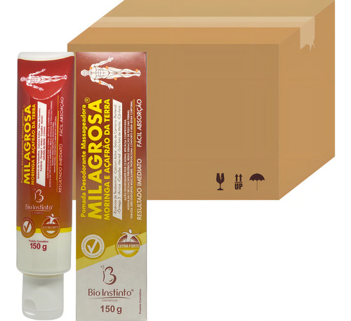 Kit 12 Bio Instinto Moringa y Cúrcuma Pomada de Masaje Milagrosa alivia la sensación de cansancio tras las molestias musculares