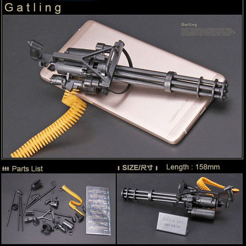 Figuras De Acción M134 Gatling Minigun Terminator T800 Amet