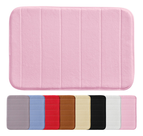 Tapete Antiderrapante Macio Soft Para Banheiro Conforto Luxo Cor Rosa