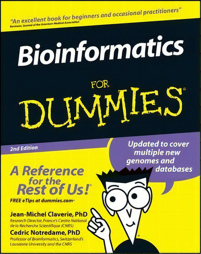 Bioinformatics For Dummies, De Jean-michel Claverie. Editorial John Wiley & Sons Inc, Tapa Blanda En Inglés