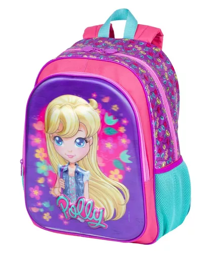 Kit Mochila G Polly Pocket 19M Costas + Lancheira Original