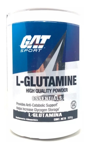 Glutamina Gat 500 Gramos (100 Porciones)