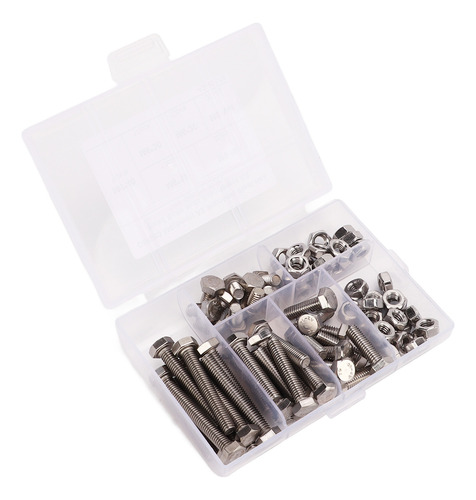Juego De Tuercas Y Tornillos Hexagonales M6 De Acero Inoxida