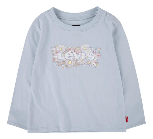 Levi's Camiseta Estampada De Manga Larga Para Bebé Niña, .