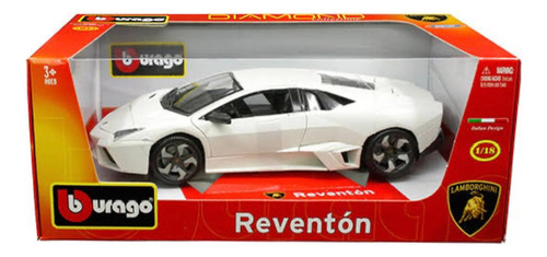 Lamborghini Reventon White Pearl Bburago 1:18 Die-cast Blanco (Usado)