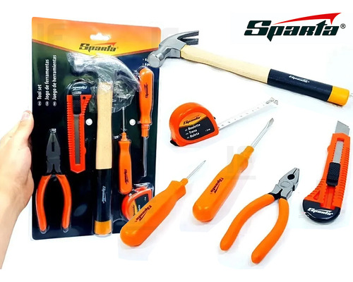 Kit Ferramentas Com 6 Peças Sparta