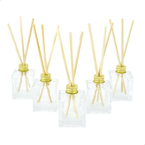 Kit Frasco Vidro Difusor Cubo Para Aromatizador 50ml 10peças Menor preço em Kit Frasco Vidro Difusor Cubo Para Aromatizador 50ml 10peças