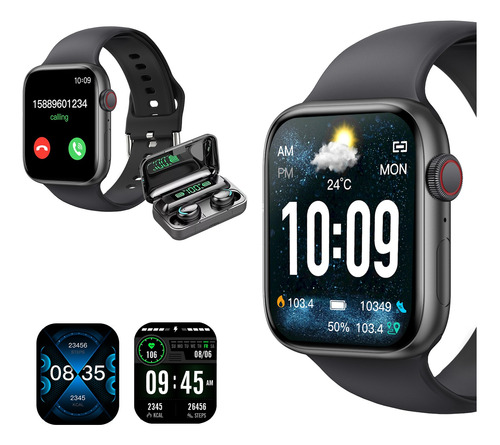 Smartwatch 2.01 Reloj Inteligente Bluetooth Con Audífonos