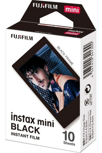 Imagen 3 de 5 de Fujifilm Cartucho Fuji Instax Mini Negro ( 10 Hojas )