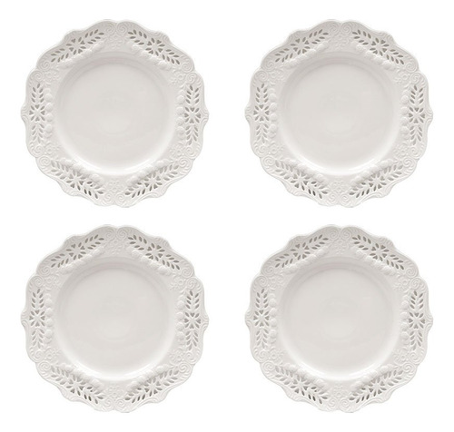 Gracie China Coleccion Victorian Rose Plato Postre 8  Fina 4