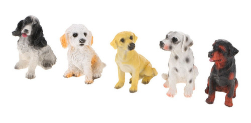 12 X Mini Figuritas De Perro Artesanías De Resina Estatuas