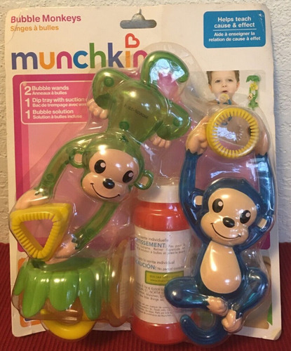 Monos Lanza Burbujas Juego Para Baño Munchkin Didácticos