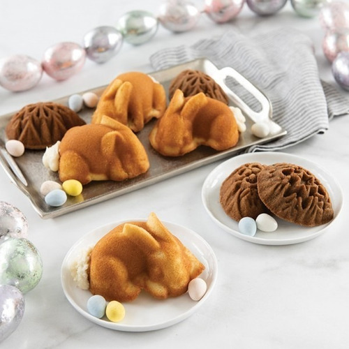 Molde Bunny Cakelets Nordic Ware Color Champagne