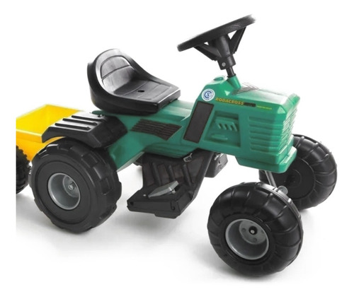 Imagen 1 de 5 de Tractor Rodacross A Bateria Con Trailer 6v B1