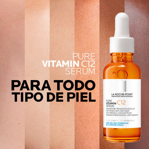 La Roche Posay Pure Vitamin C12 Serum Todo Tipo De Piel Día