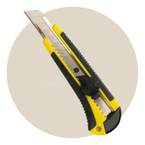 Kit 2 Estiletes Profissional Emborrachado 18mm +10 Lâminas
