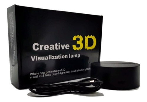 Lámpara Led Ilusión 3d Sonic 7 Colores