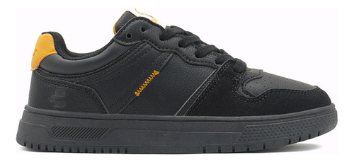 Charly Tenis Caballero Antiderrapante Casual Negro/camel