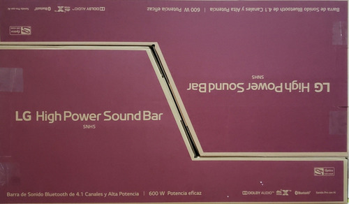 Barra De Sonido LG Barra De Sonido Snh5 Negra