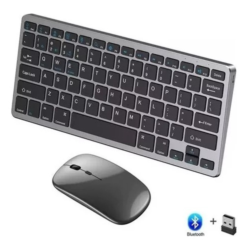 Teclado Y Mouse Inalámbrico Bluetooth Recargable Kit Weibo