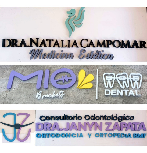 Imagen 2 de 10 de Letras Corporeos Corporeas Carteleria Letras Volumen Negocio