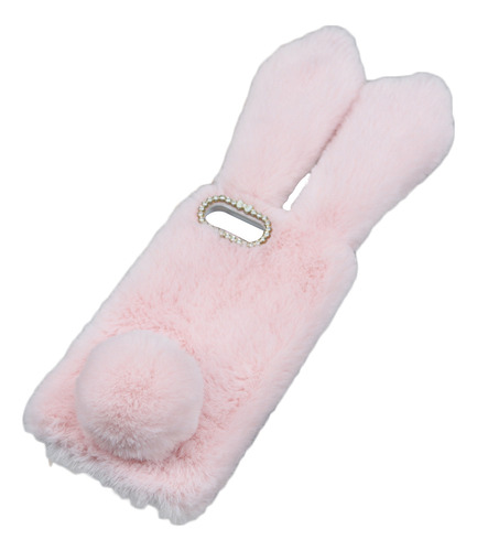 Funda Pink Furry Rabbit 7 Plus/8 Plus A Prueba De Golpes