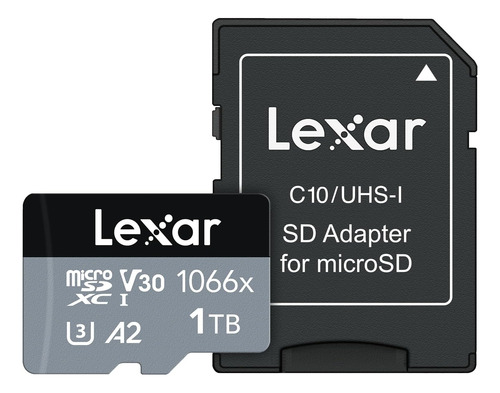 Tarejta Lexar  Micro Sd Profesional De 1 Tb Con Adaptador.