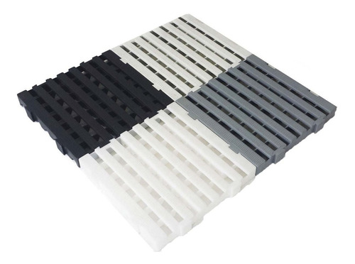 Imagem 1 de 2 de Kit 02 Pçs - Pallet 4,5 X 50x50 Estrado Plástico - Branco