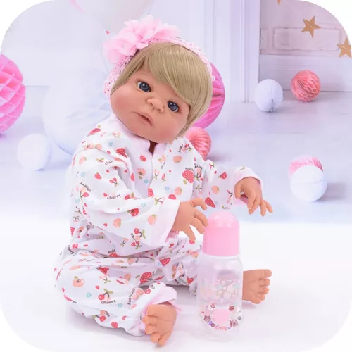 Bebê Reborn De Silicone Menina Original Npk Envio Hoje