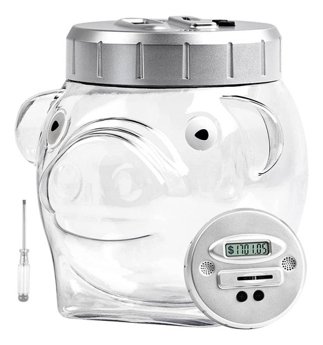 ` Cofrinho Digital Com Alarme De Voz E Display Lcd