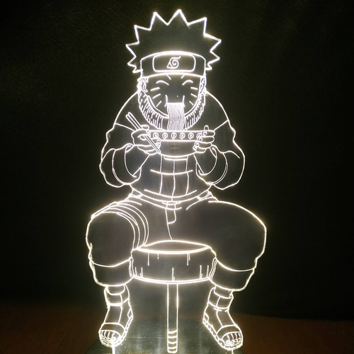 Luminária De Mesa Led Infantil Decoração Nerd Naruto Comida