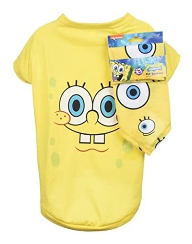 Camisa Amarilla Nickelodeon Spongebob Squarepants Para Perro