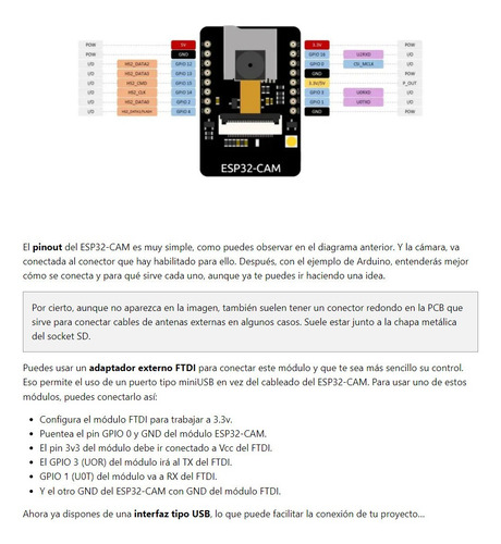 Imagen 4 de 5 de Esp32-cam Ov2640 Wroom Esp322s Desarrollo Wifi Bluetooth