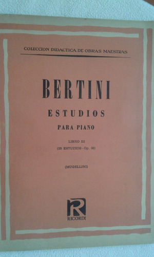 Bertini - Estudios Para Piano - Libro 3