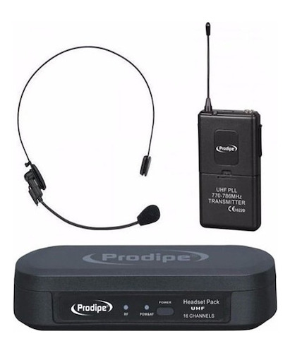 Microfono Inalambrico Headset 100 Uhf Prodipe 