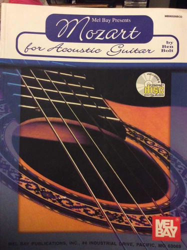 Libro + Cd Mozart For Acoustic Guitar