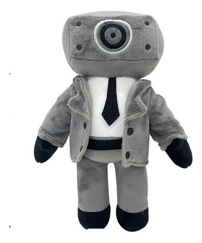  Peluche Skibidi Toilet - Cámara Man Gris Con Saco 25 Cm