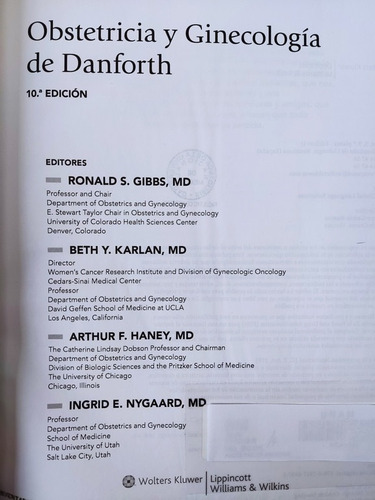 Libro Obstetricia Y Ginecología Danforth Y Haney 156k3