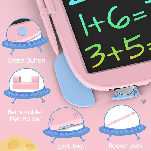Hockvill Tableta De Escritura Lcd Para Niños, Juguete De Ape