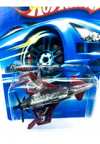 Avión Hot Wheels Poison Arrow Rojo Ed 2006 Escala 1:64