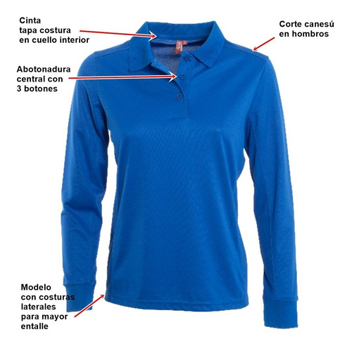 Imagen 4 de 6 de Polera Dry Fit Manga Larga Mujer