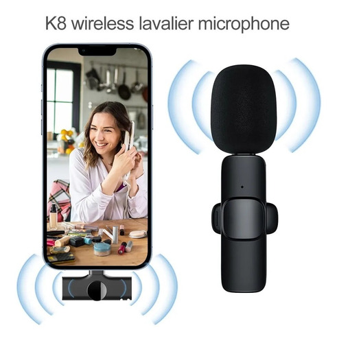 Imagen 2 de 5 de Micrófonos Mini Inalámbricos K8 - K9 Bluetooth Celular