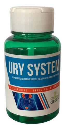 Ury System Original Green 60 Cápsulas Diurético Natural